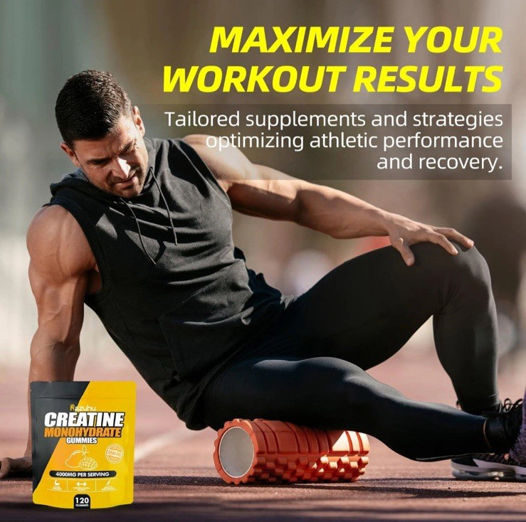 Razuhu Creatine Monohydrate Gummies for Men & Women – Creatine Monohydrate