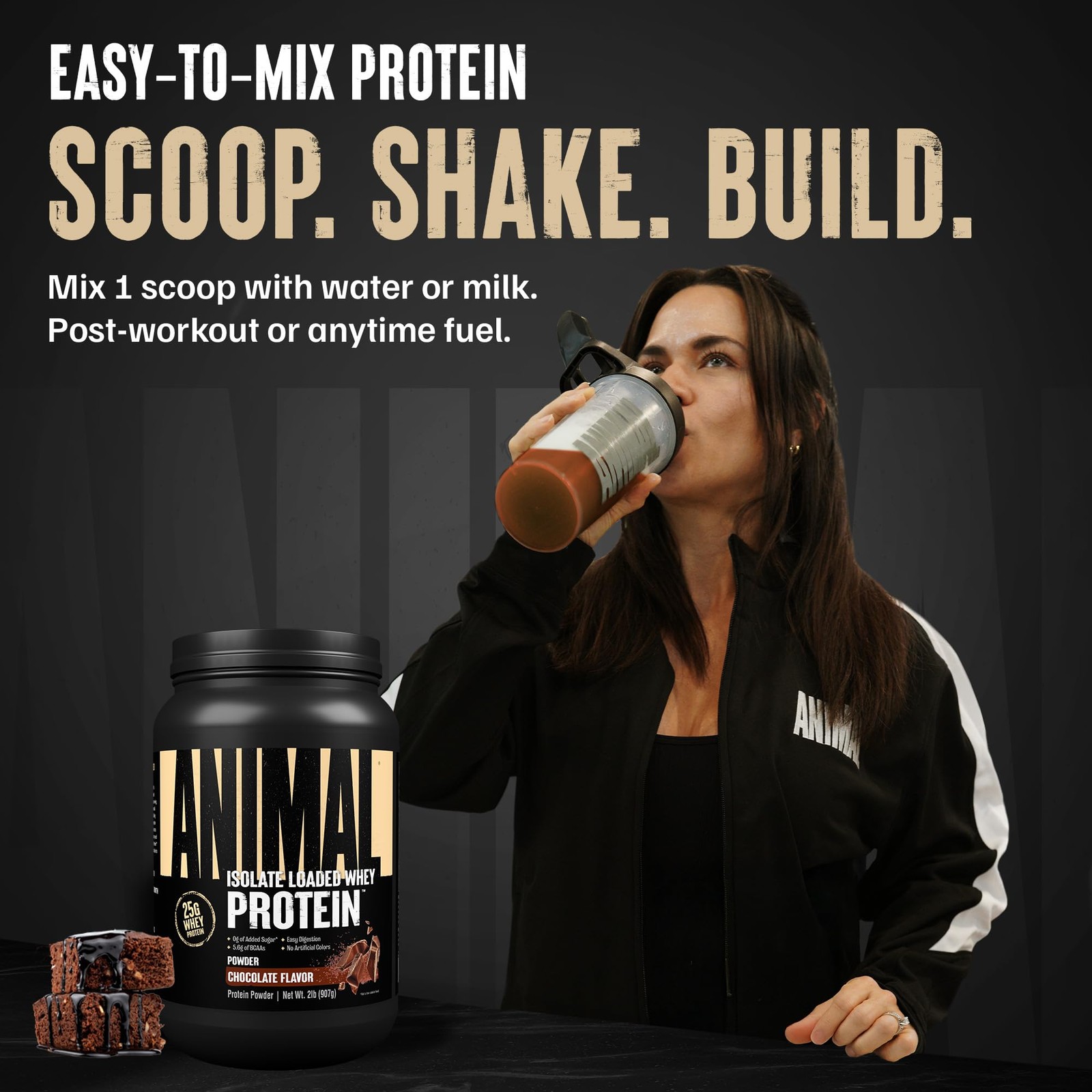 Animal Whey Isolate Protein Powder – Loaded for Pre & Post Workout Muscle Builde