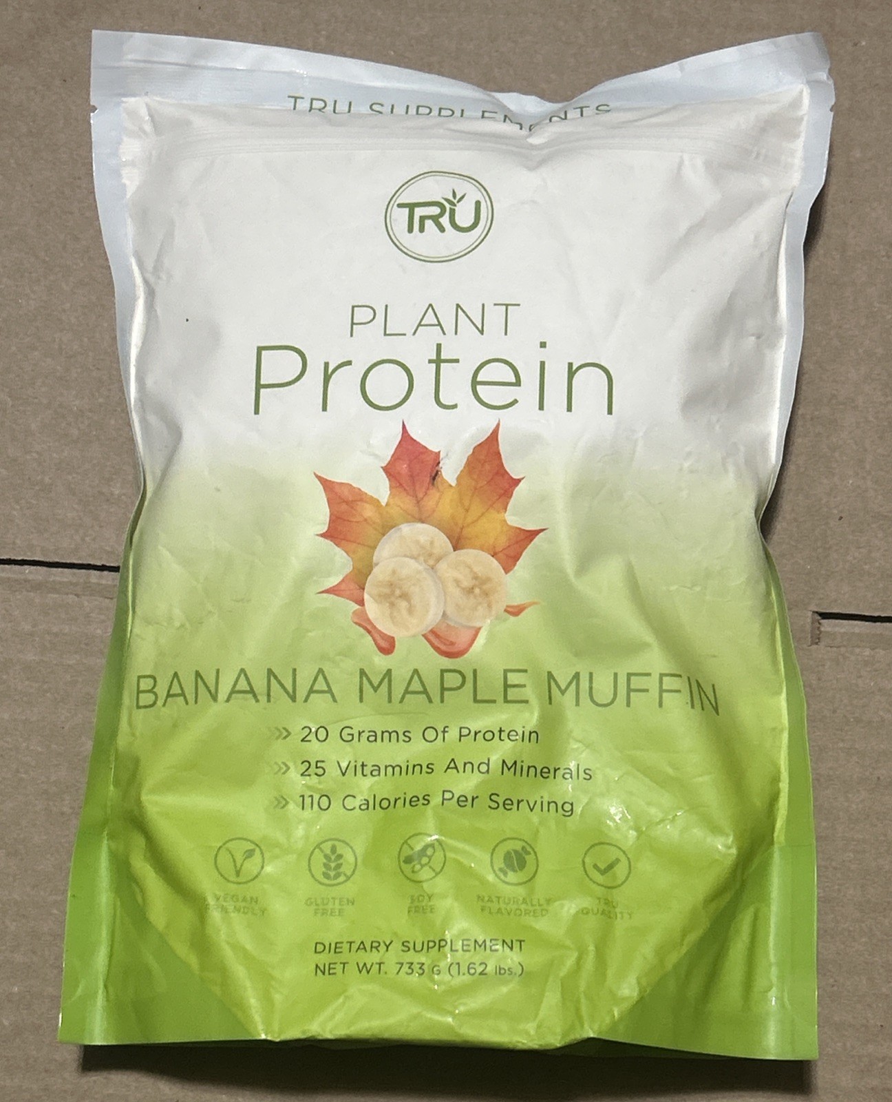 TRU Supplements Plant Based Protein Banana Maple Muffin 1.62lb