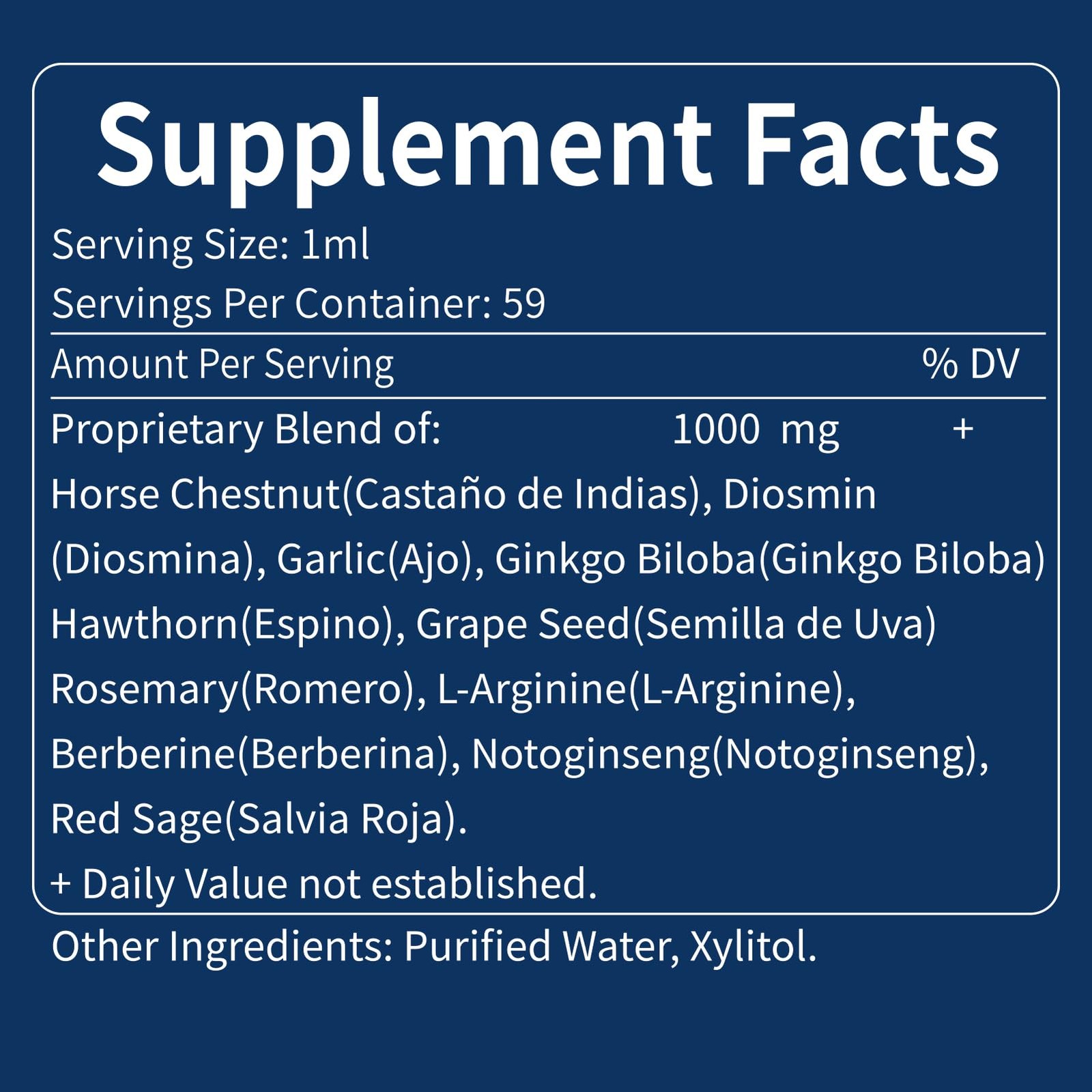 Nurbetoxa Blood Circulation Horse Chestnut Extract Liquid Drops Castao De