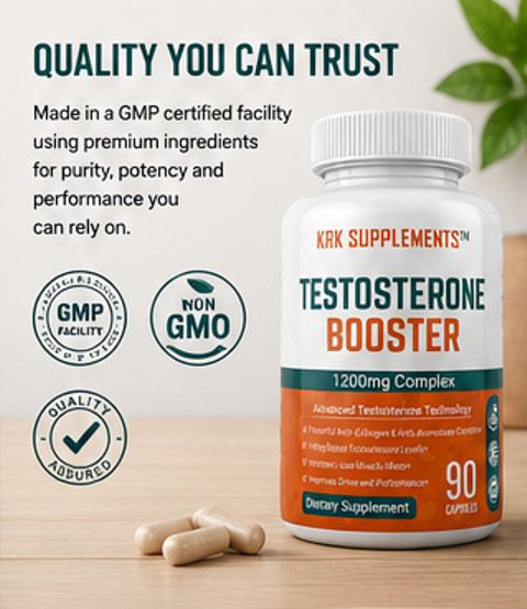 1x Testosterone Booster Tribulus Terrestris Chrysin Low Test Boost Natural