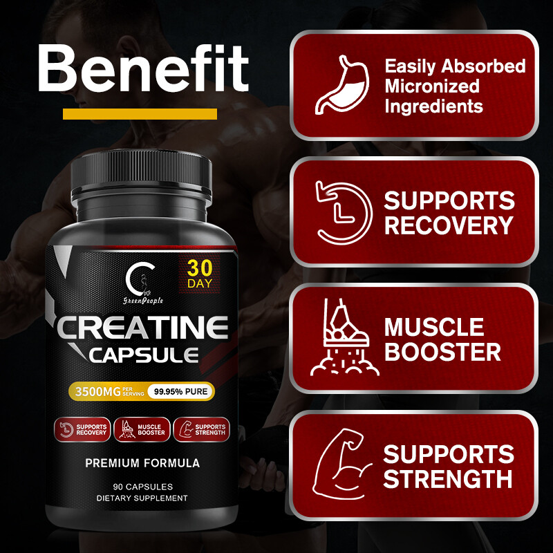 2Pack GPGP Creatine Monohydrate Capsules – Bodybuilding Muscle Growth – 90 Pills