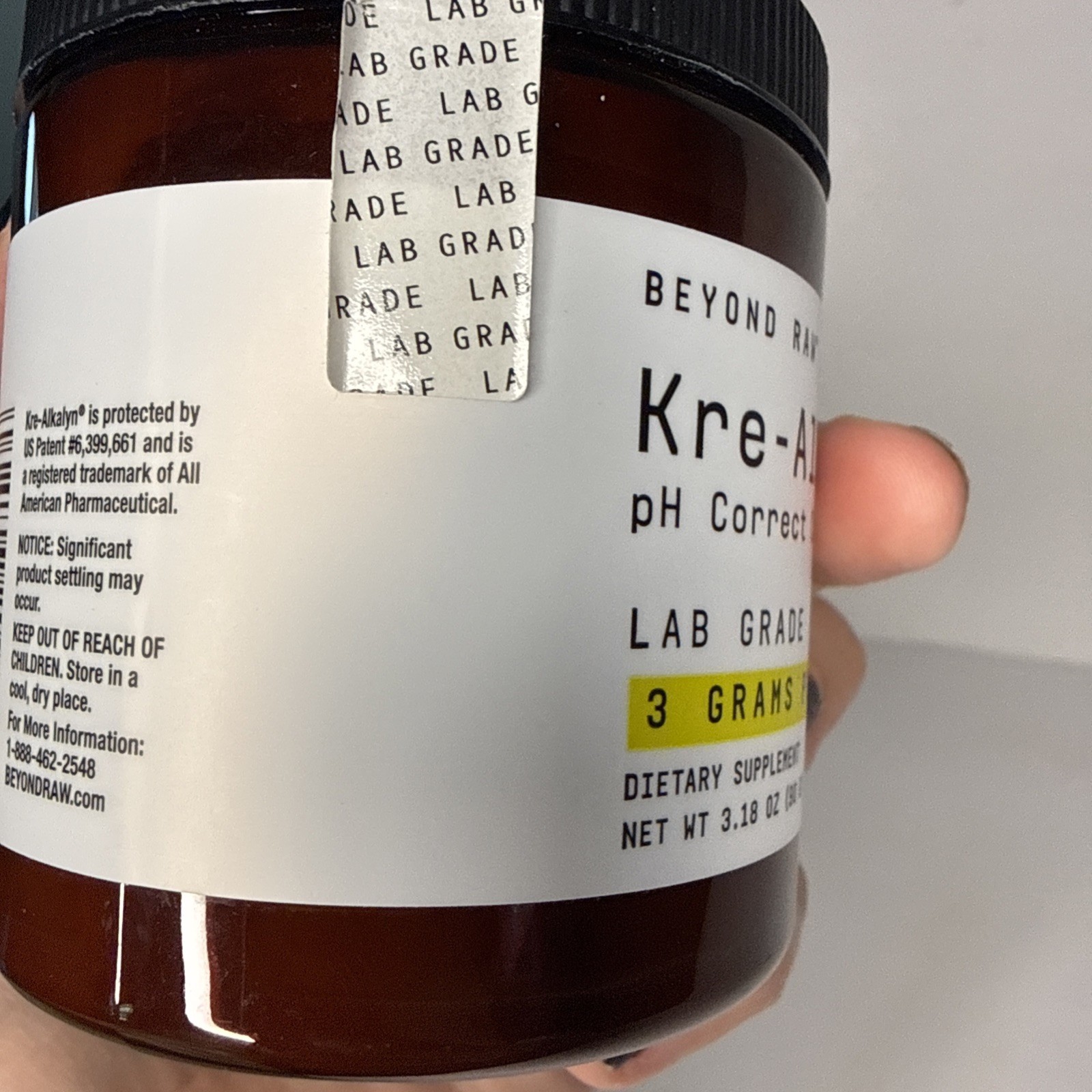 Beyond Raw Chemistry Labs Kre-alkalyn: Ph Correct Creatine Powder, Buffered