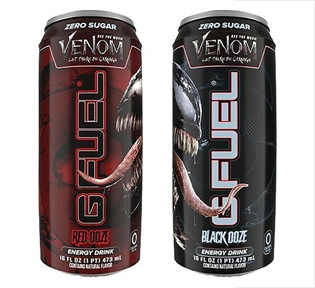 G FUEL Inflatable Giant 3′ Ft Venom and Carnage Display Dangler Cans Marvel NEW