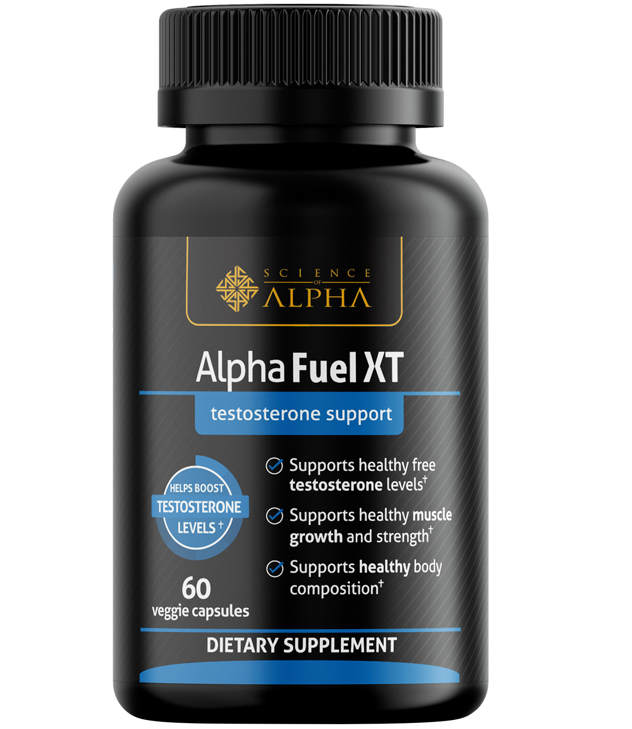 Testosterone Booster Alpha Fuel Naturally Increases Strength, Stamina and muscle
