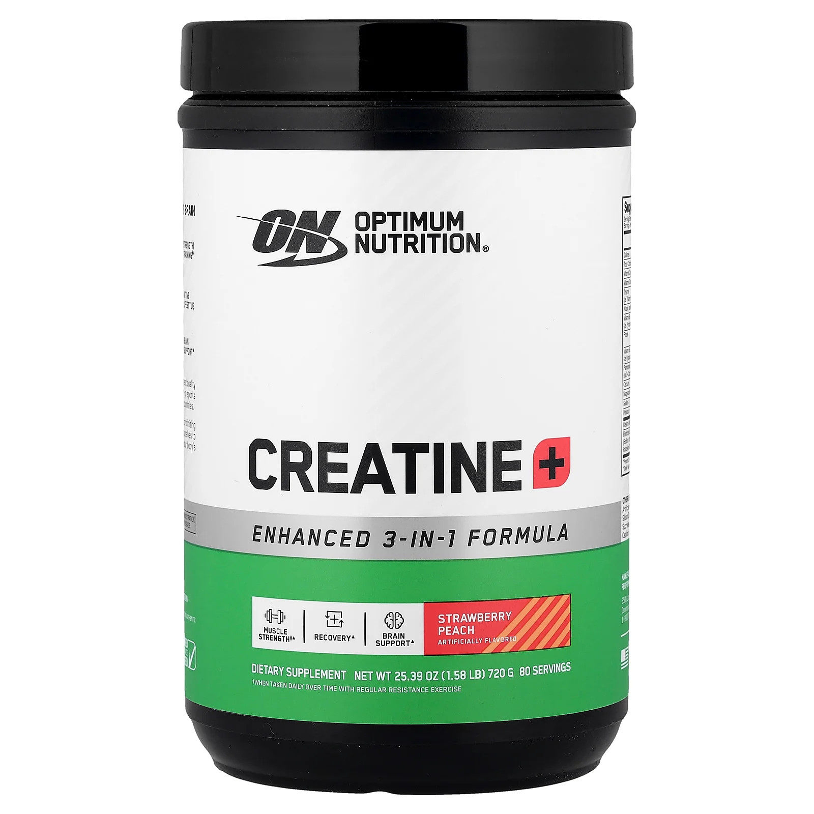 Creatine+, Strawberry Peach, 1.58 lb (720 g)
