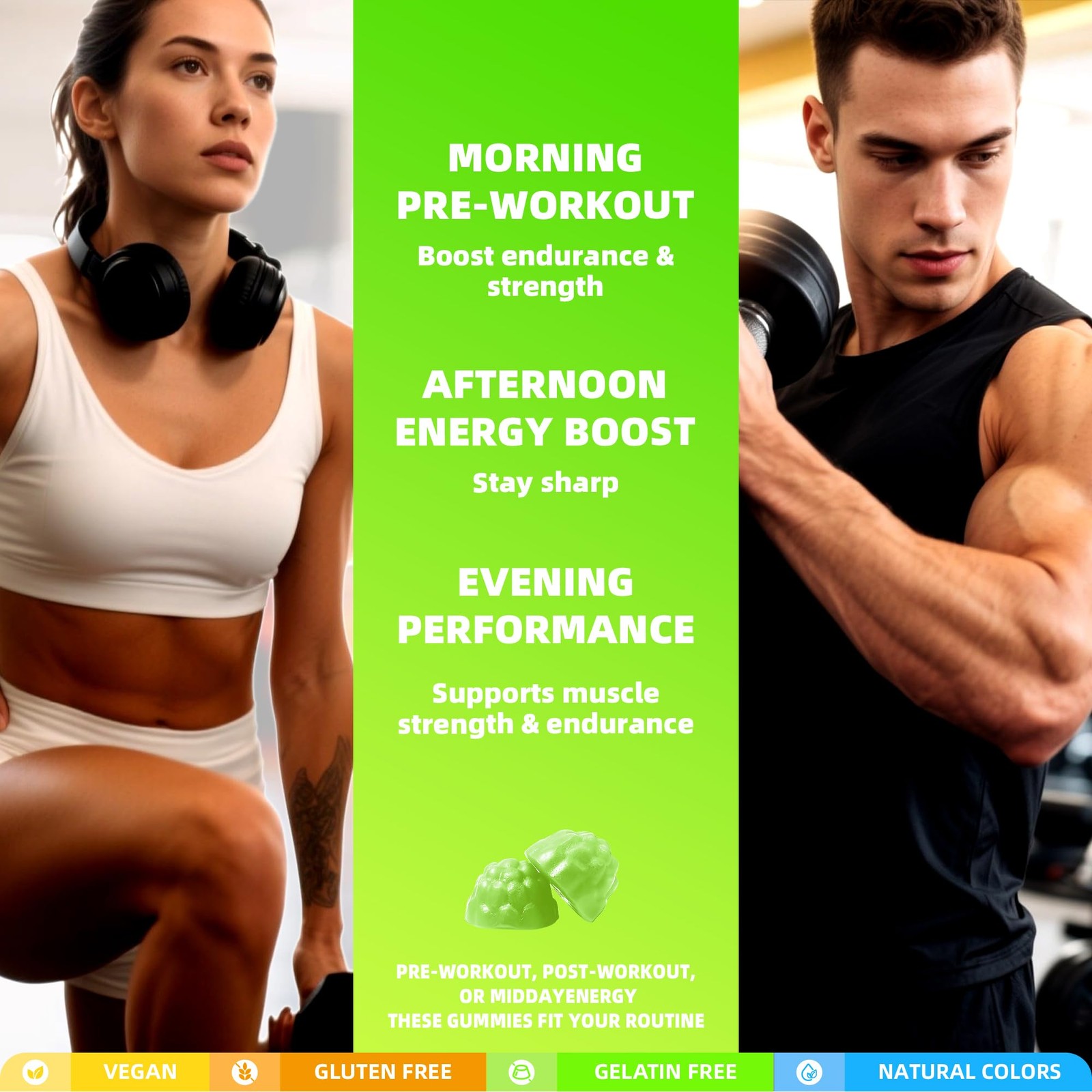 Creatine Monohydrate Gummies, NSF Certified Creatine Gummy, 5g Dose for Men a…