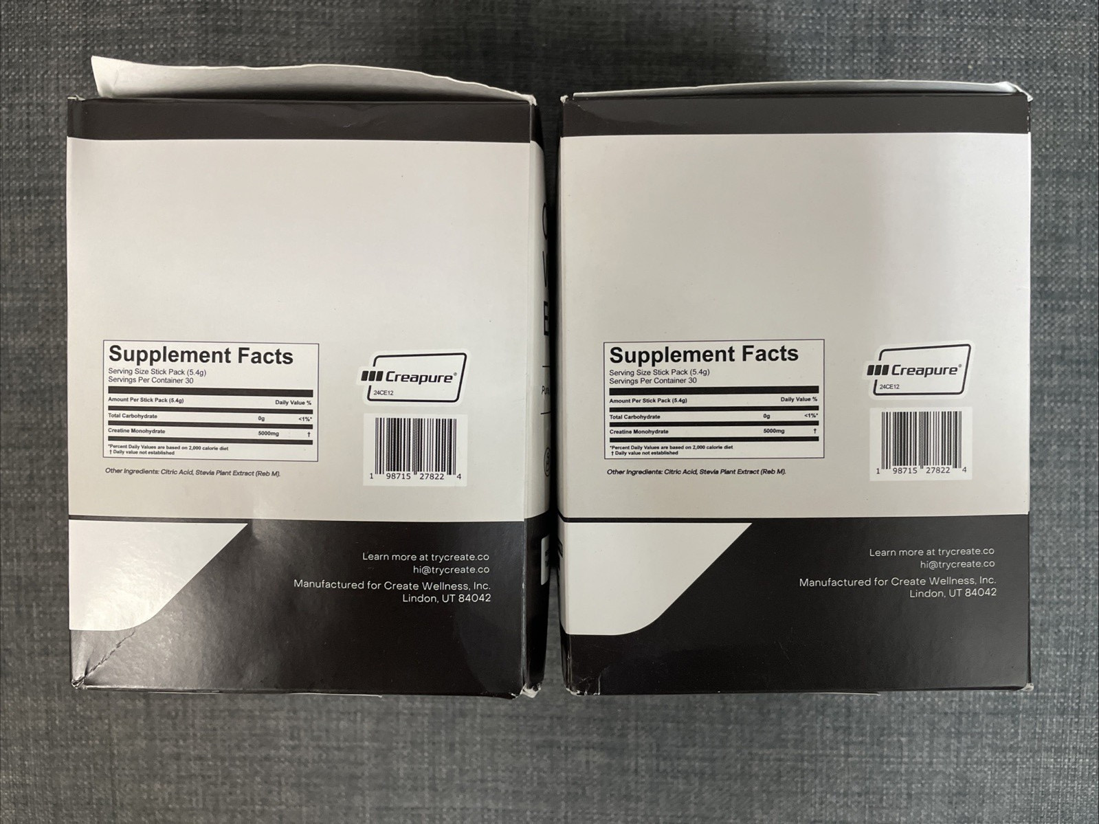 Create Single Serve Creatine Monohydrate Powder – 5g 6.3 Ounce – 30 STICKS