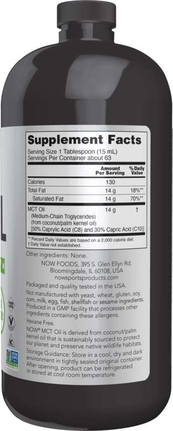 NOW FOODS MCT Oil Liquid 32 fl oz