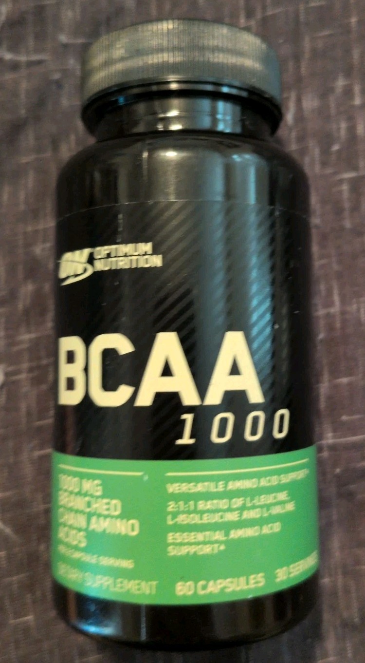 Optimum Nutrition BCAA 1000, 1,000 mg, 60 Capsules (500 mg per Capsule)