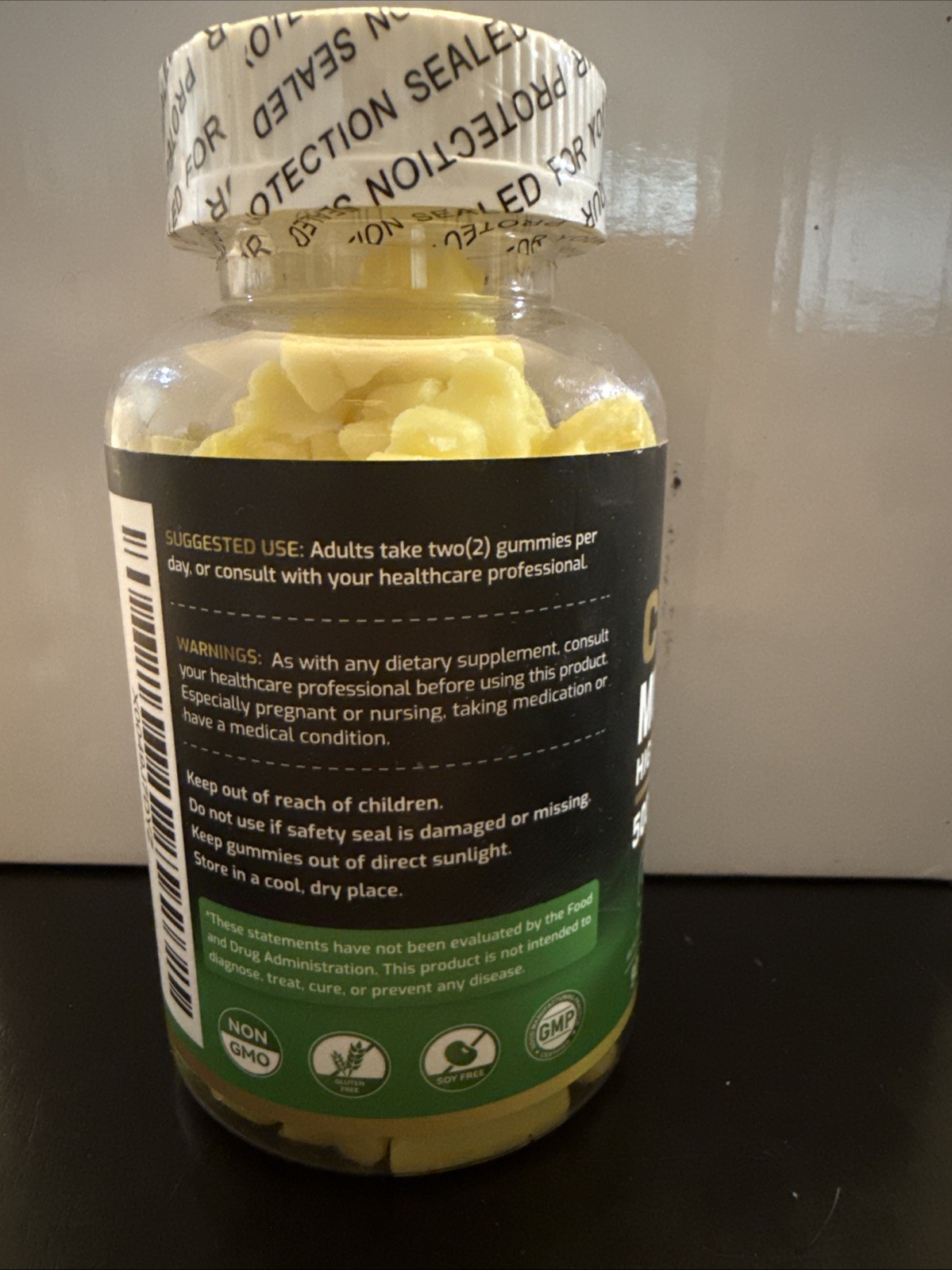 HAPPYUMMMM Creatine Monohydrate 5000mg Gummies, (Lemon), 90 Count