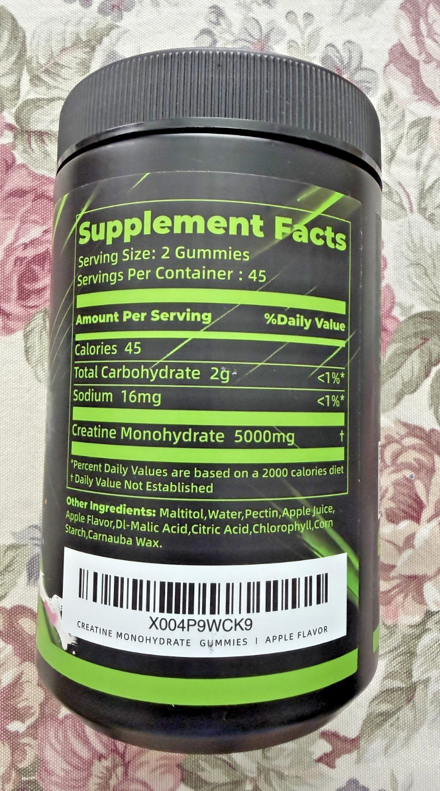 Parhaat NSF Certified Creatine Gummy – Creatine Monohydrate Gummies 5g