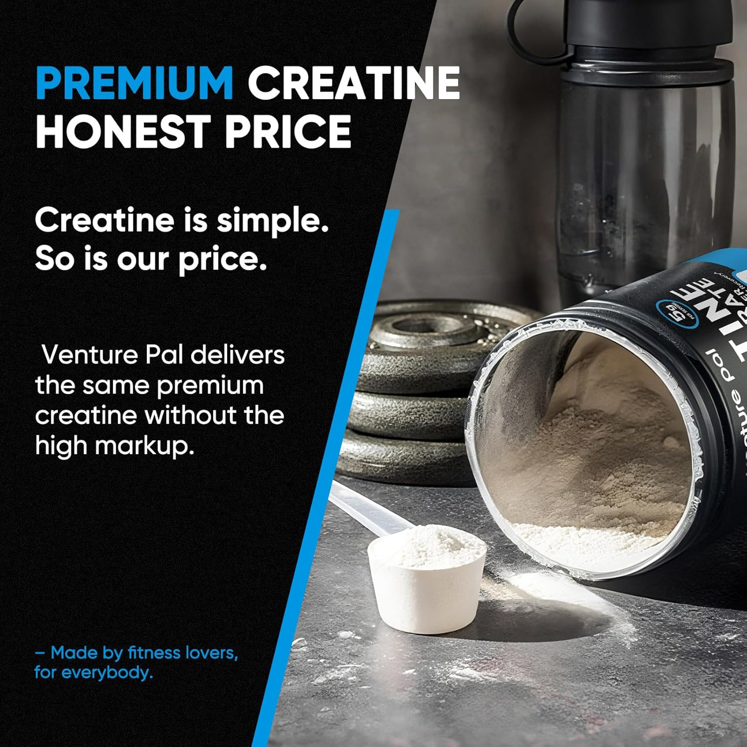 100% Pure Micronized Creatine Monohydrate Powder, Unflavored Creatine for Women