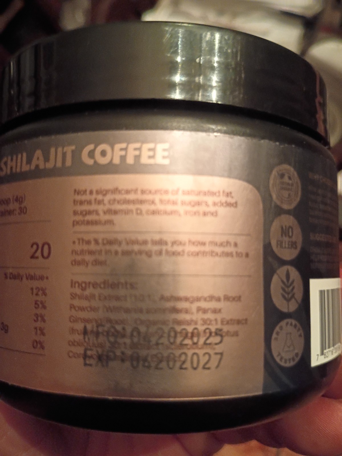 Shilajit Instant Coffee Test booster 2 Pack Women Estrogen 2 Month Supply 💪