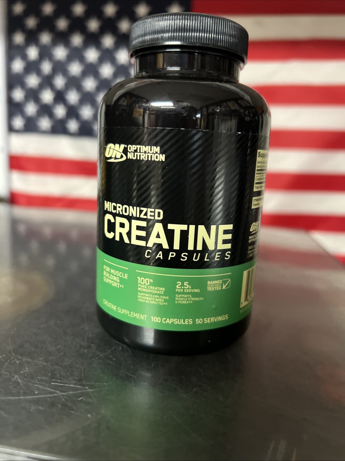 Micronized Creatine Capsules, 100 Capsules (1.25 g per Capsule )