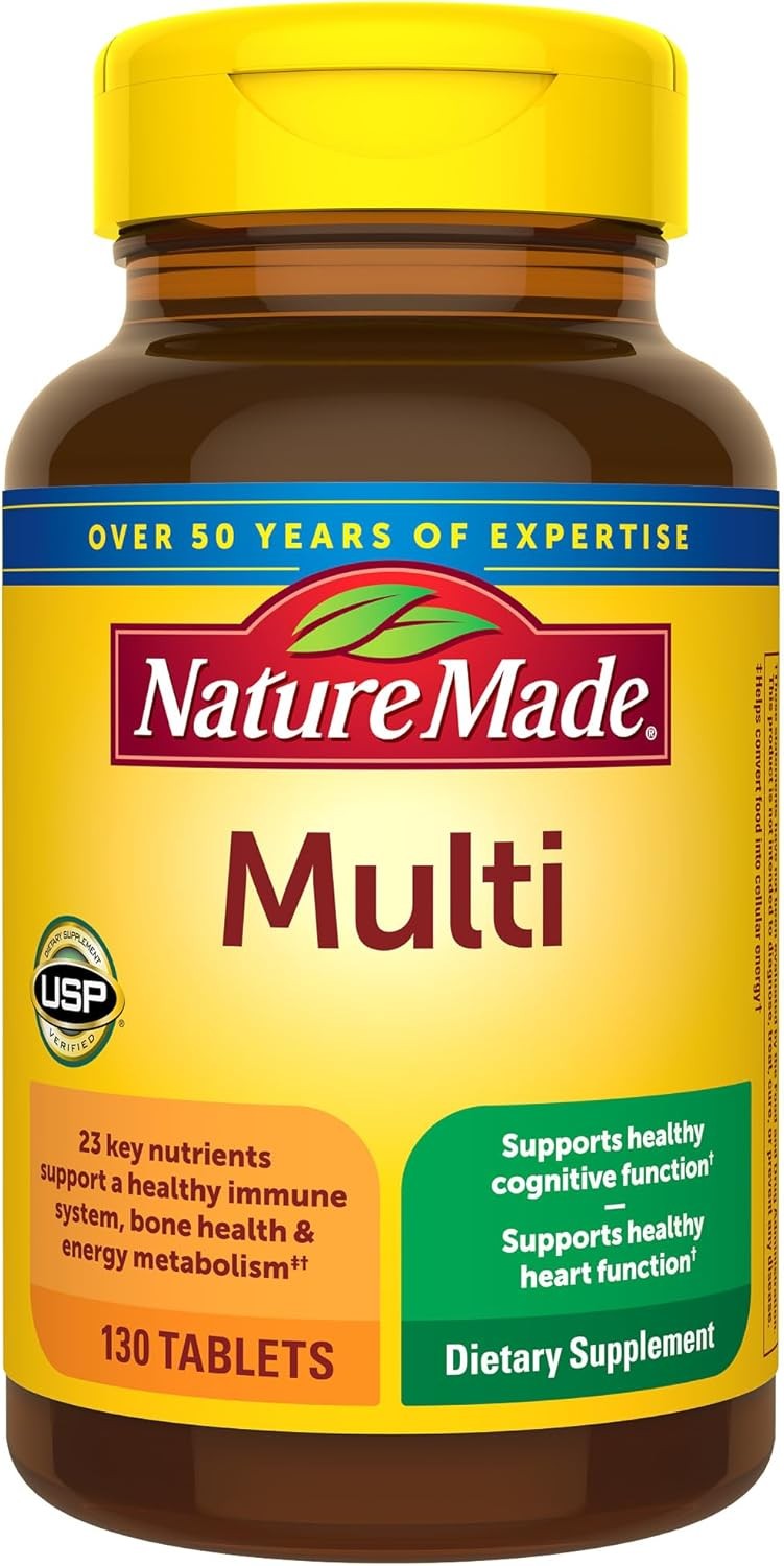 Nature Made Multivitamin Tablets with Iron, 130 tab