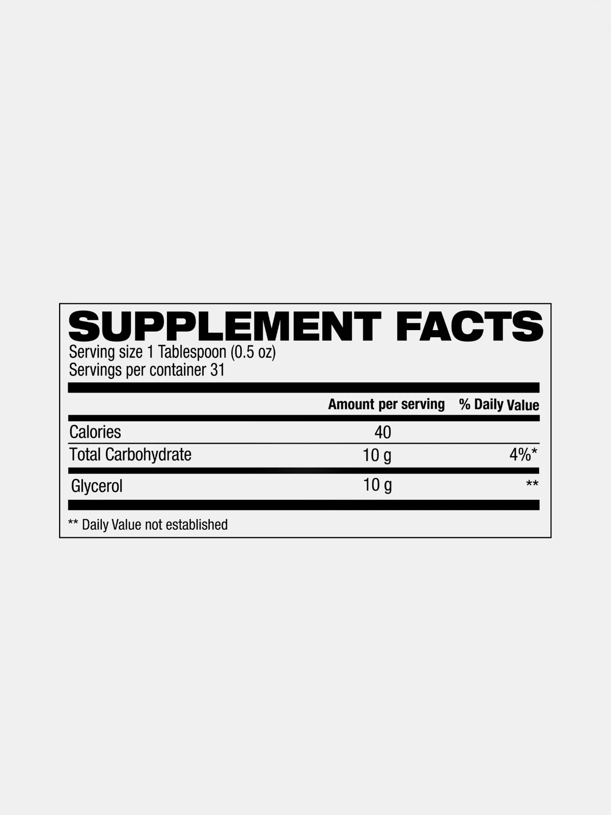HOSSTILE Liquid Glycerol 1000 Unflavored Hydration & Muscle Fullness 31 Servings