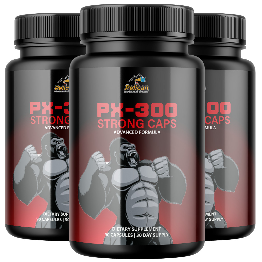 Px-300 Strong Caps- Bodybuilding & Men’s Health Support- 3 Bottles- 270 Capsules
