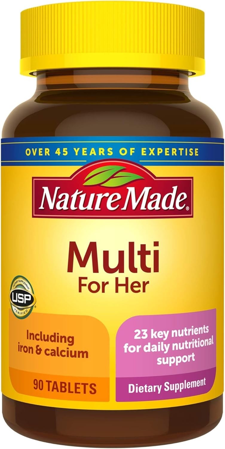 Nature Made Multi For Her with Iron and Calcium, 90 Tablets