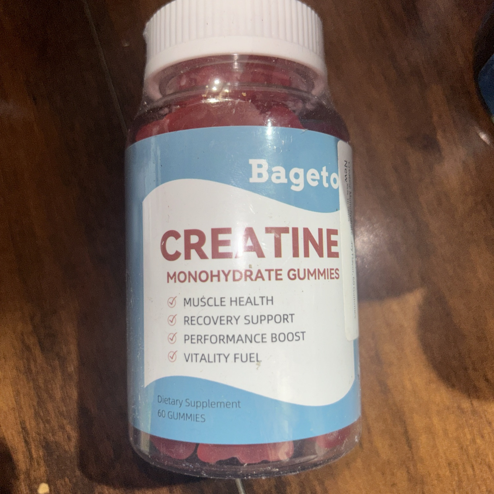 creatine monohydrate gummies {Bageto} 60 Count