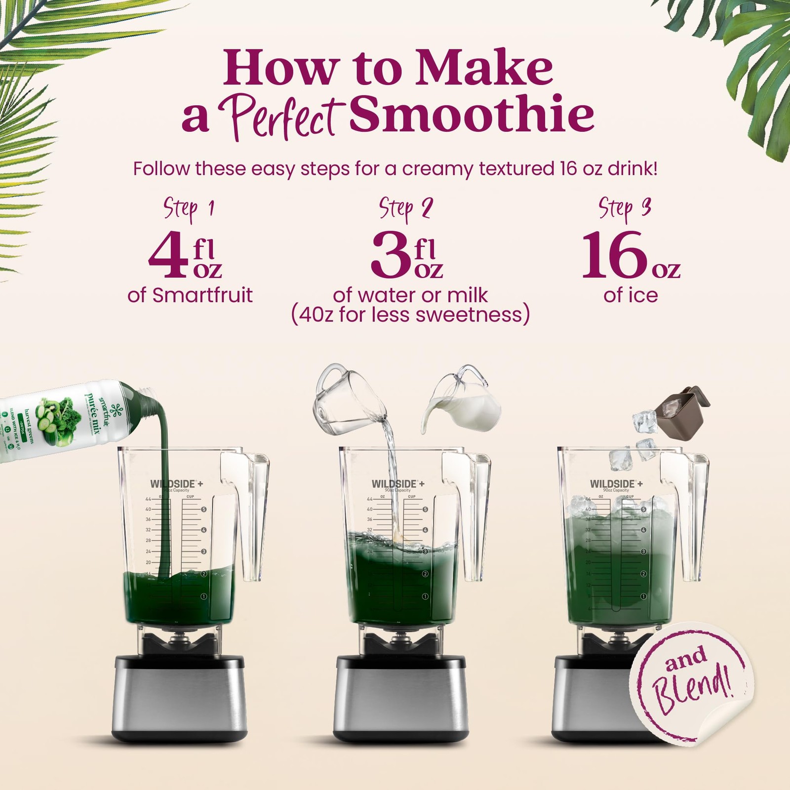 Smartfruit Harvest Greens + Detox, 100% Real Fruit Purée, Non-GMO, No Additives,