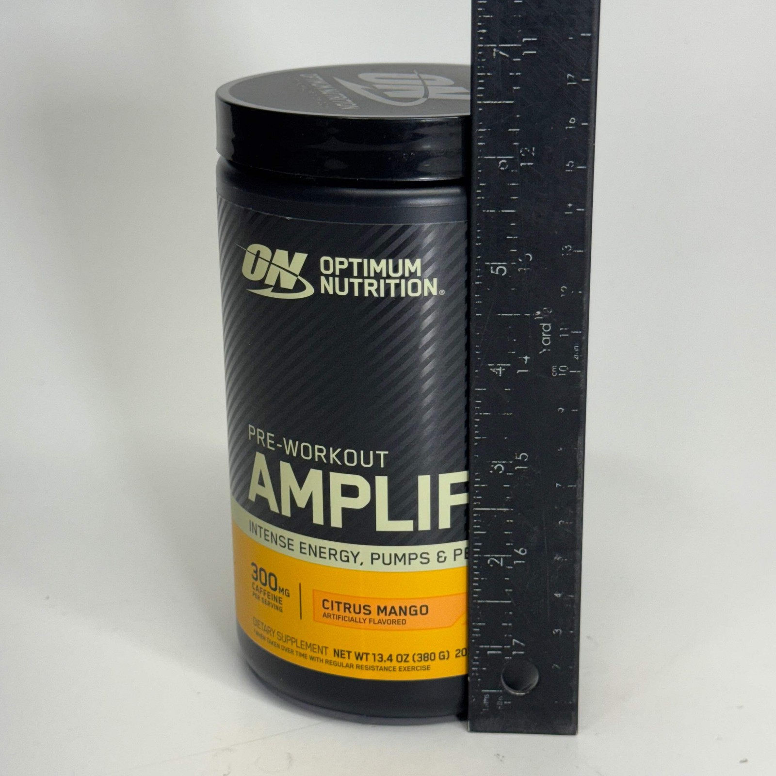 OPTIMUM NUTRITION Pre-Workout Amplifier, Citrus Mango 13.4oz 20 Servings BB 11/2
