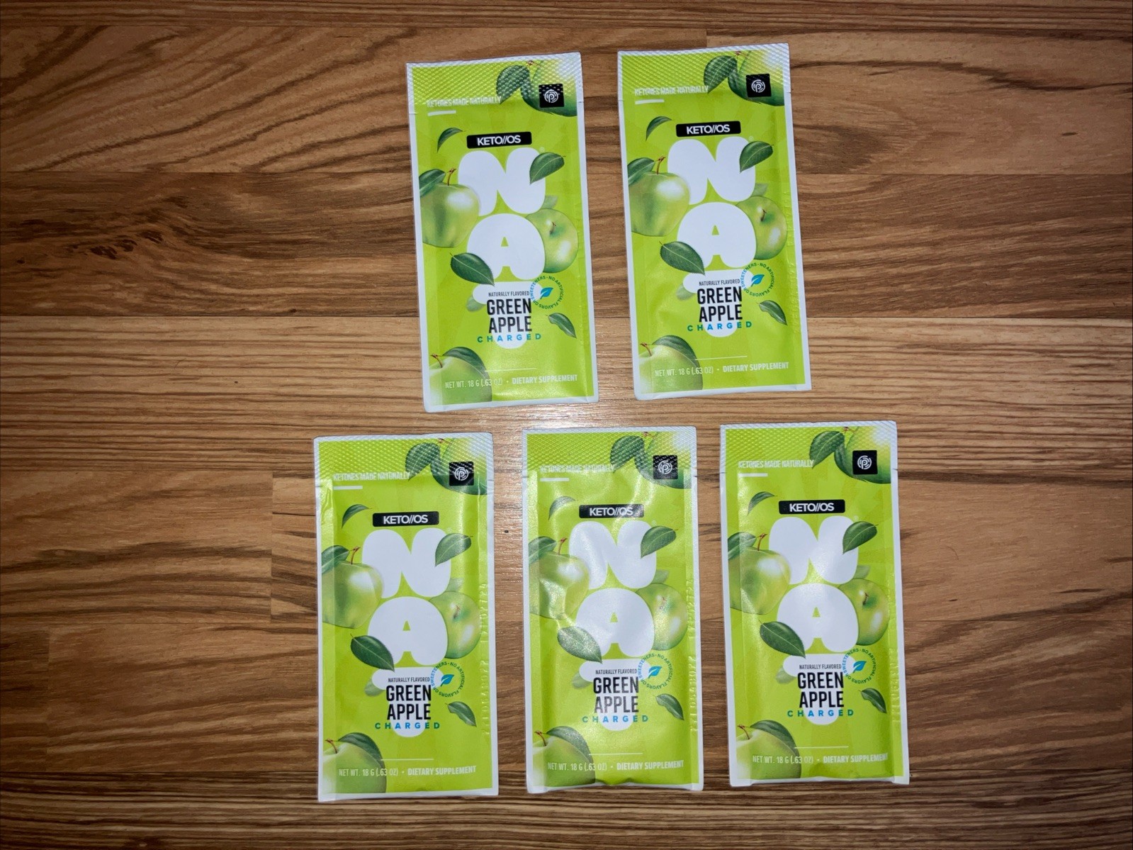 Pruvit NAT Green Apple Charged 5 Packs