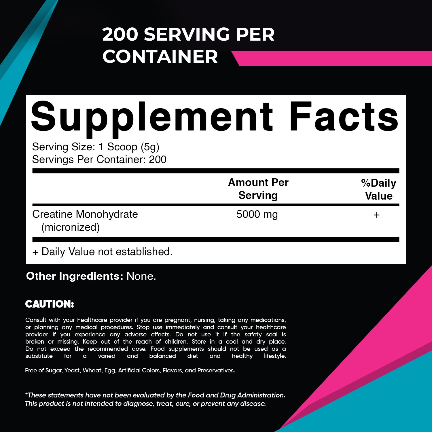 Vitamatic Creatine Monohydrate Powder – 5000 mg Per Serving, 1 kg