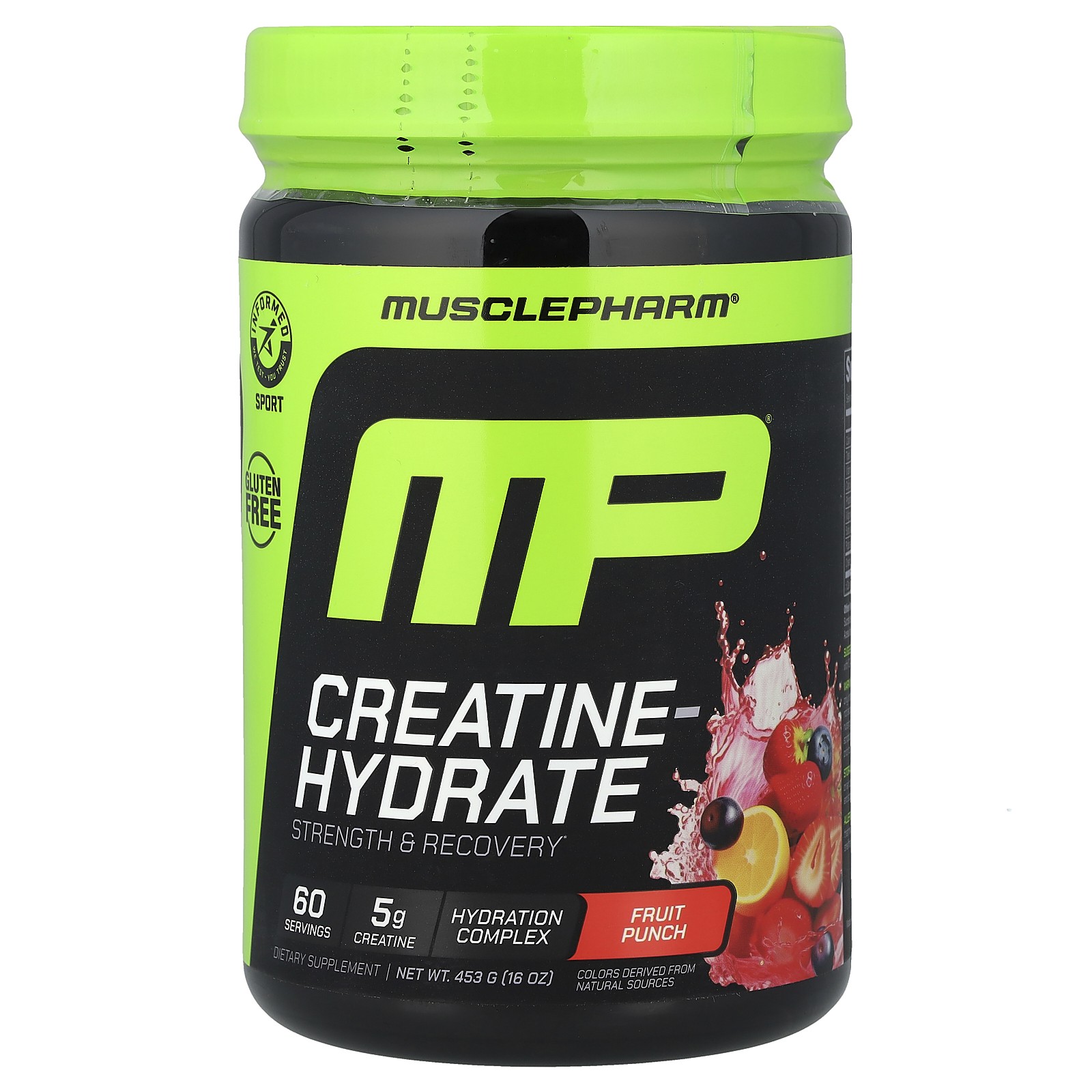 Creatine-Hydrate, Fruit Punch, 16 oz (453 g)