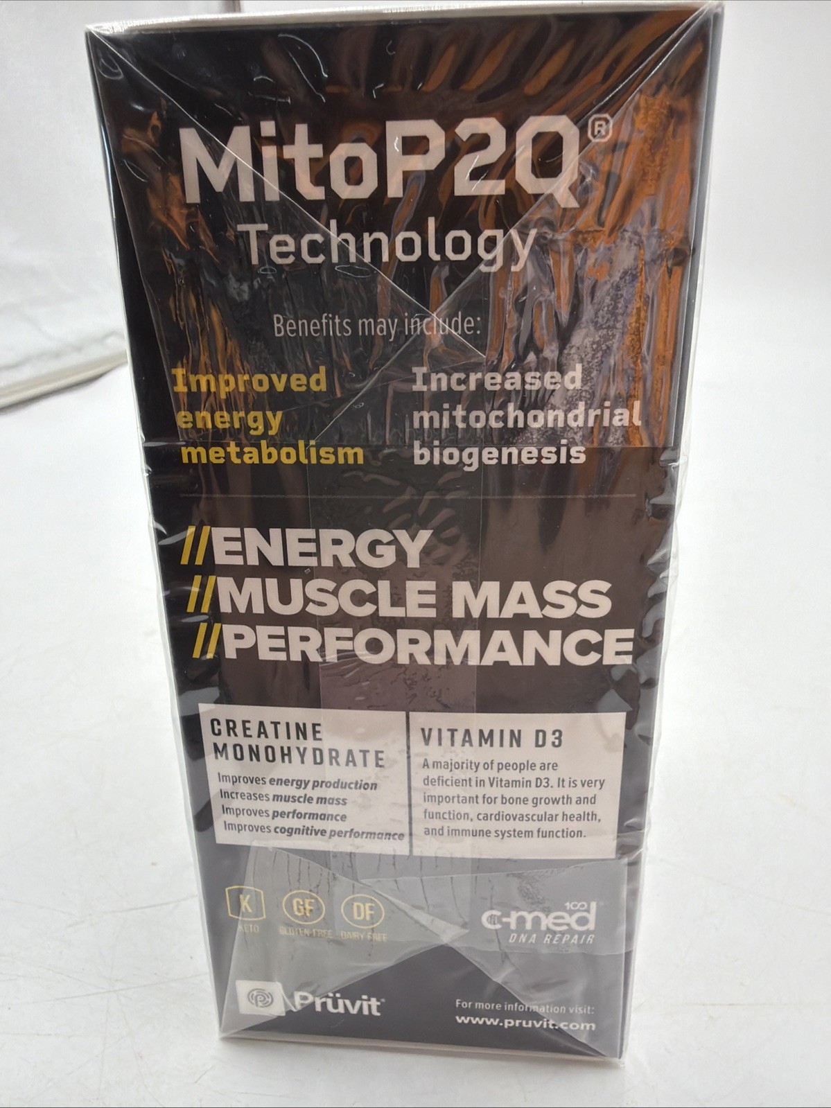 Pruvit Flavored Mito Plex Dietary Supplement Lemon Lime Orange 30 Pack 05/22 Exp