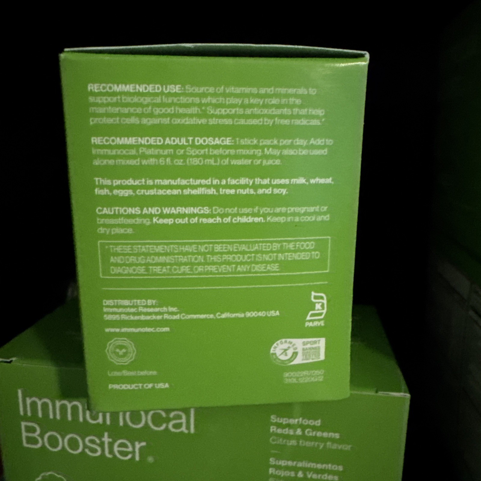 Immunocal Booster Dietary Supplement 30 Sticks New/Sealed 100% Genuine 04/26