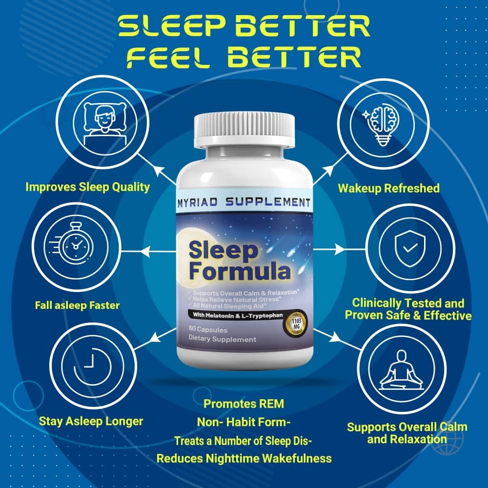 Extra Strength Sleeping Pills/Stress Relief Timed Release capsules Body recovery