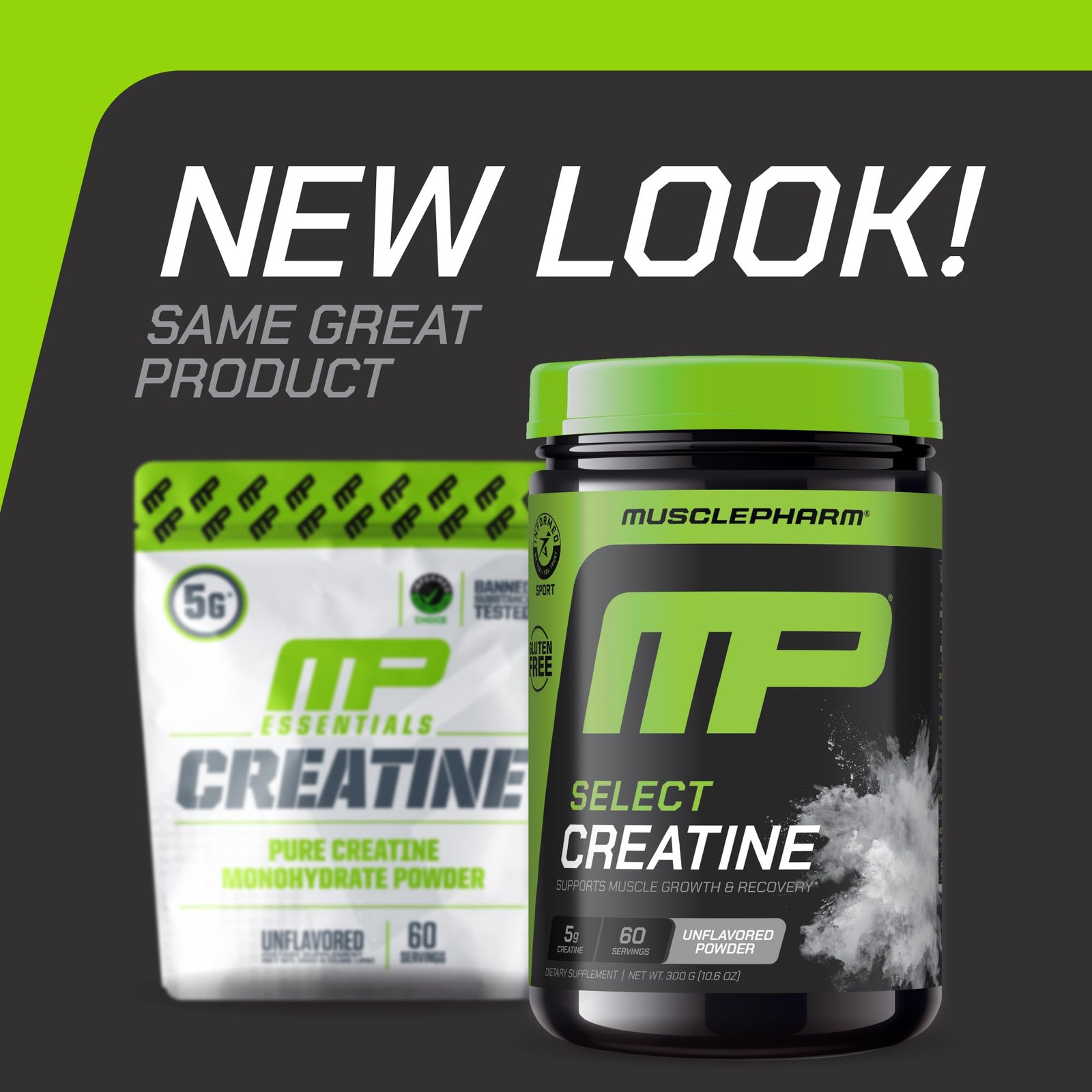 MusclePharm Creatine Monohydrate Powder Unflavored – 60 Servings