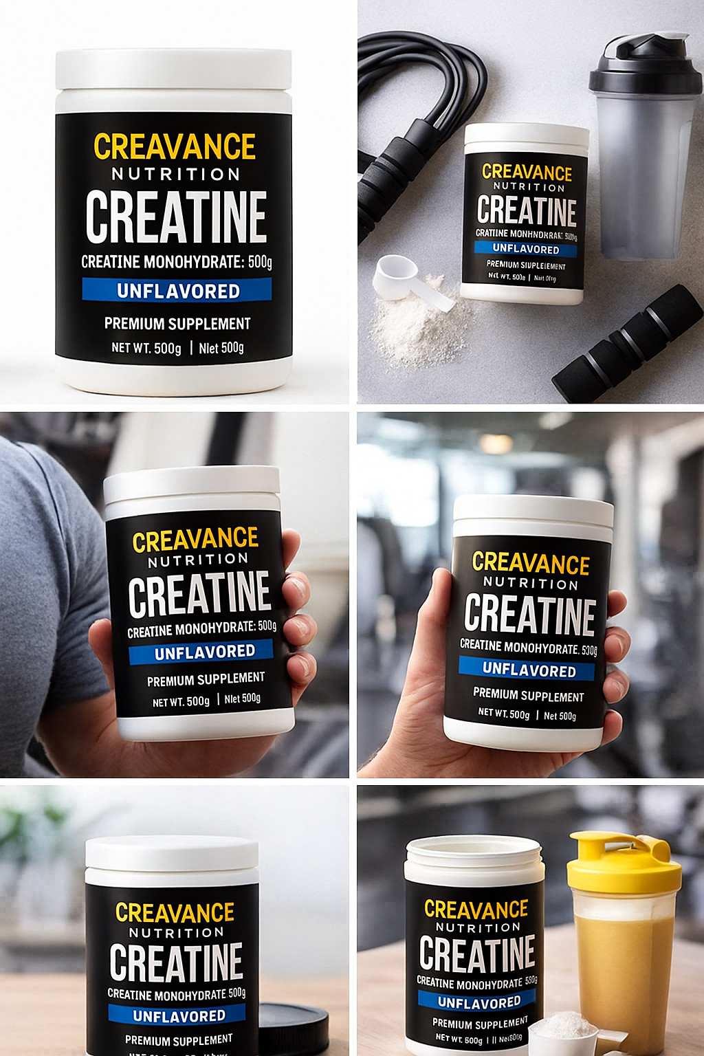 Creatine Supplements Creatine Monohydrate 500g – Pure Micronized Powder – Streng