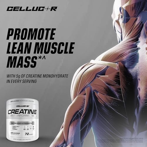 Creatine Monohydrate Powder 72 Servings Unflavored Micronized for Muscle Growth