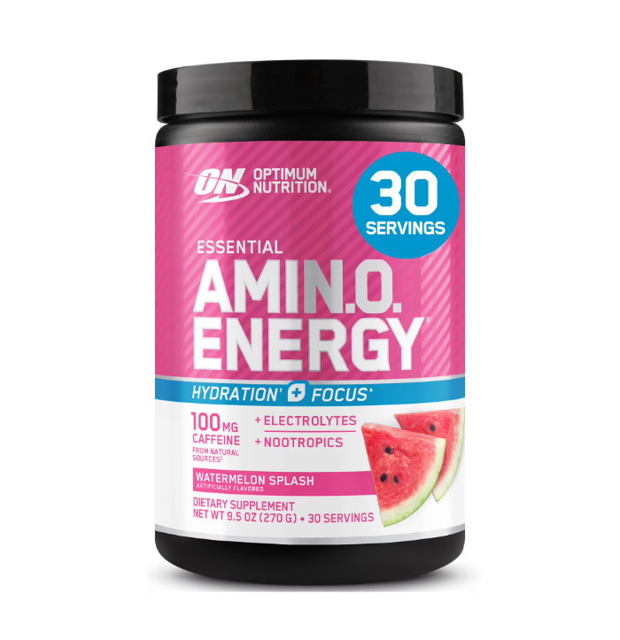 Optimum Nutrition Essential Amino Energy Hydration Plus Focus Powder, Watermelon