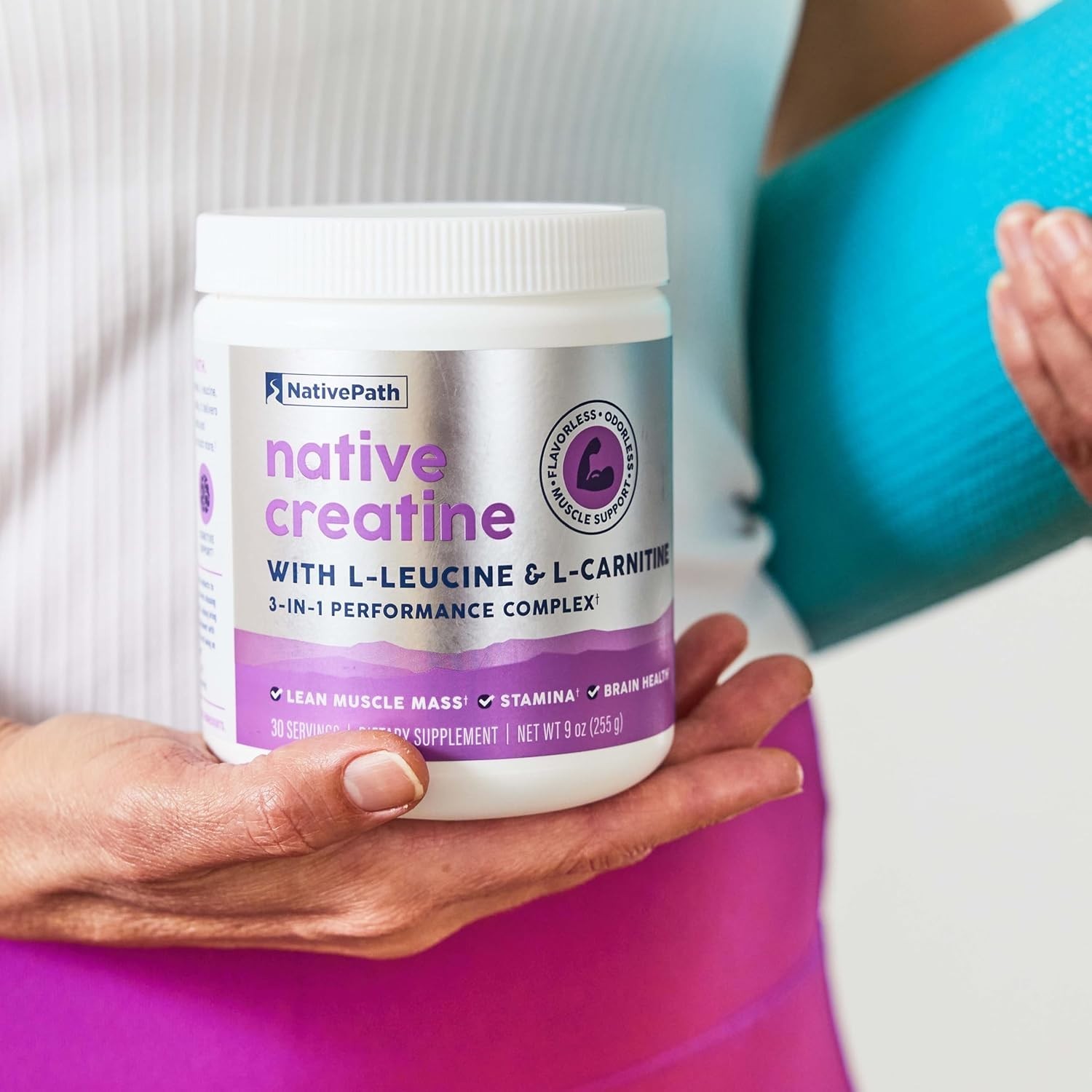 Creatine Monohydrate Powder with L-Leucine & L-Carnitine – 30 Servings