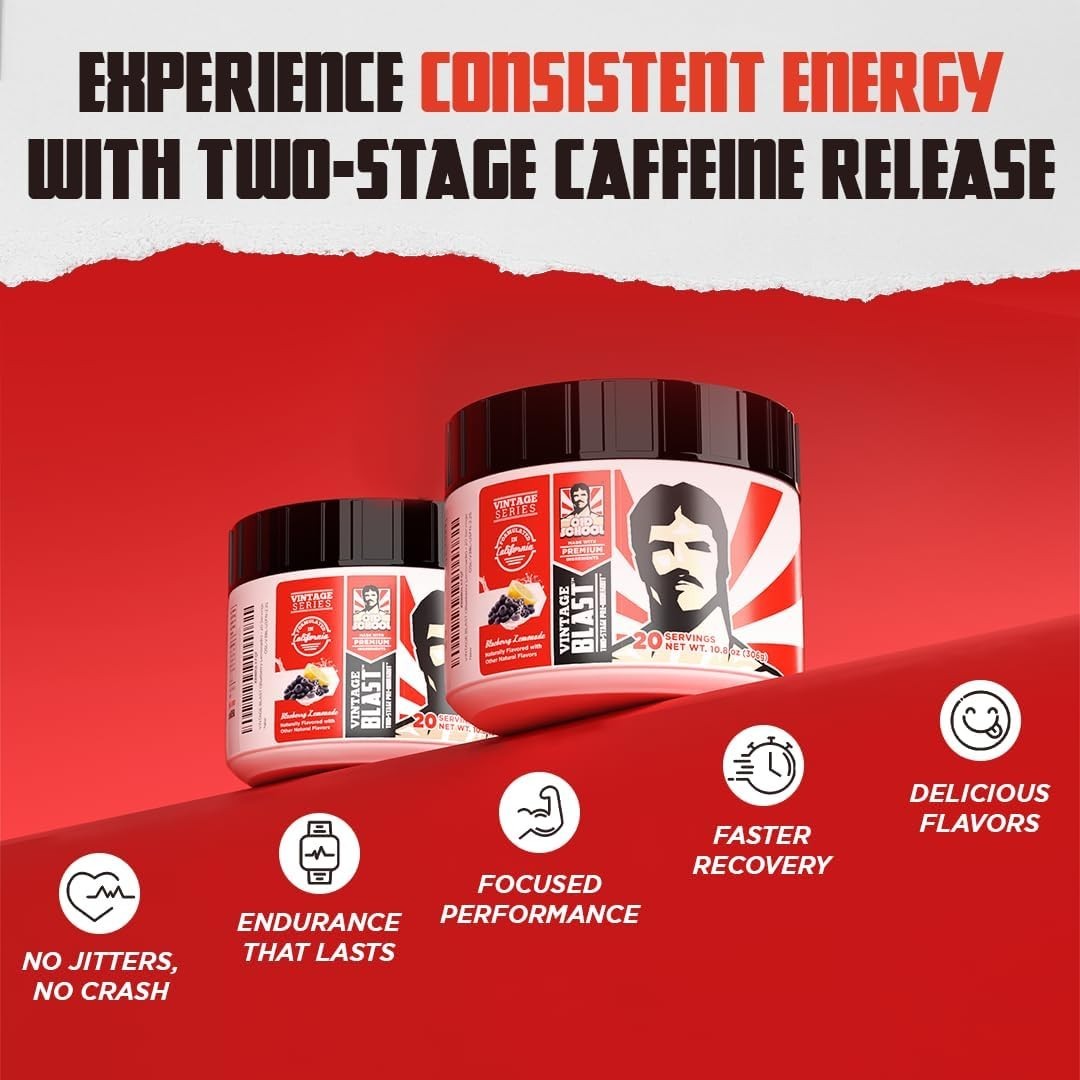 Pre Workout Supplement with Natural Ingredients for Laser Focus & Energy