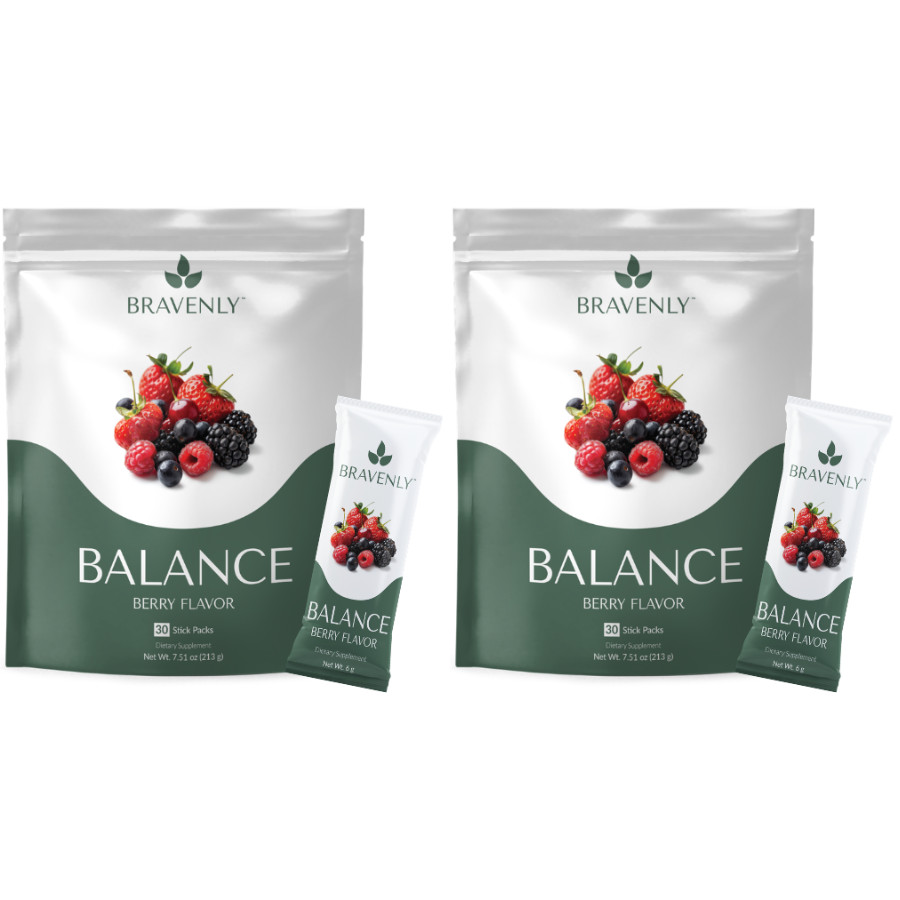 X2 Bravenly Balance 60 Stick Packs Berry flavor – EXP 06/2027