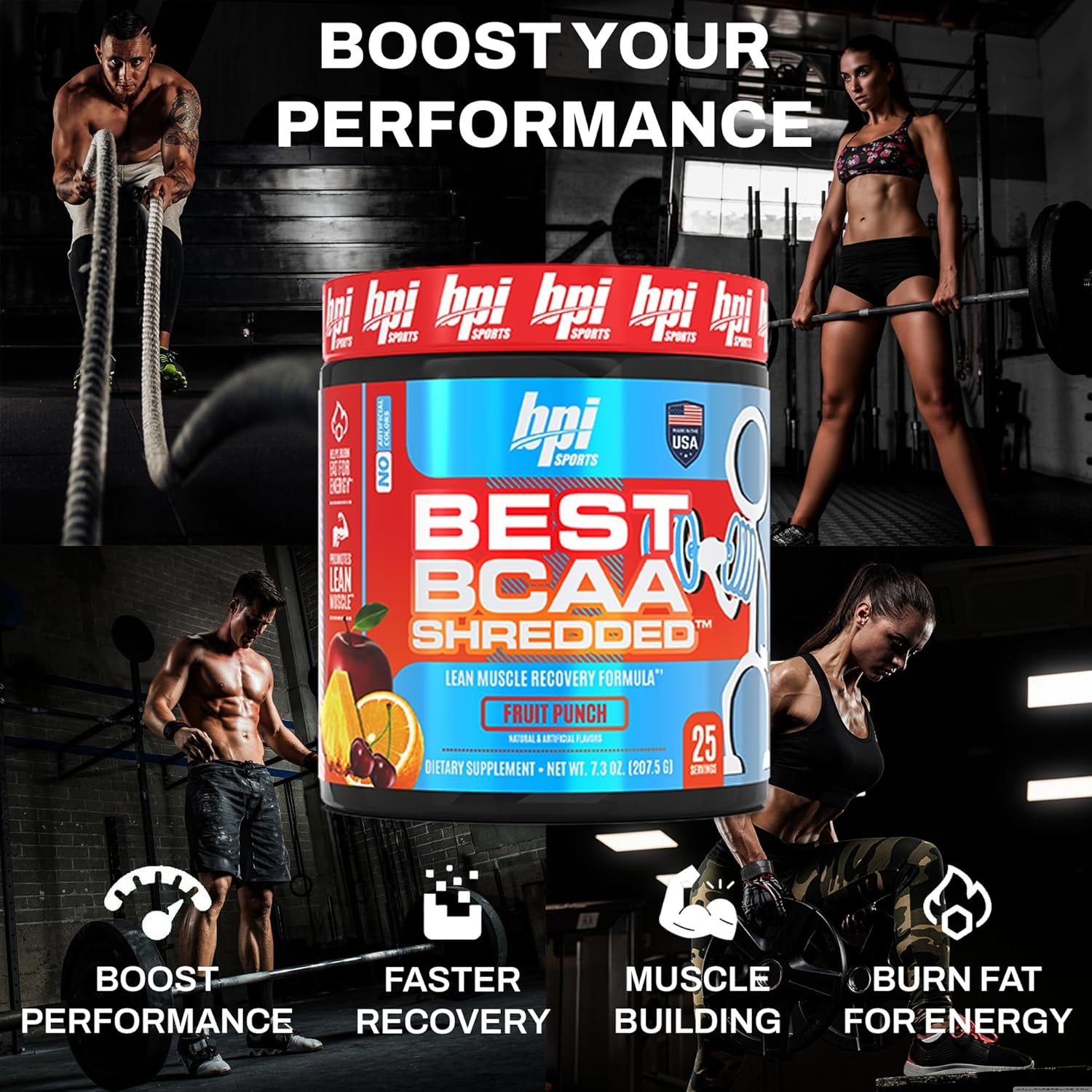 BPI Sports Best BCAA Shredded – Caffeine Free Thermogenic Recovery Drink,…