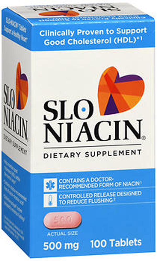 Mission Pharmacal Slo-niacin 500 mg, 100 Tablet