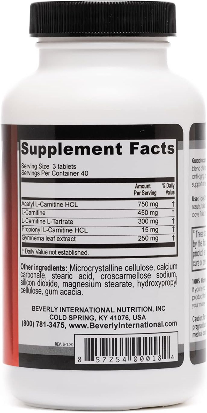 Quadracarn 4X-Potency, Lab Tested Ultra-Premium Carnitine Blend for Fat Loss, Mu