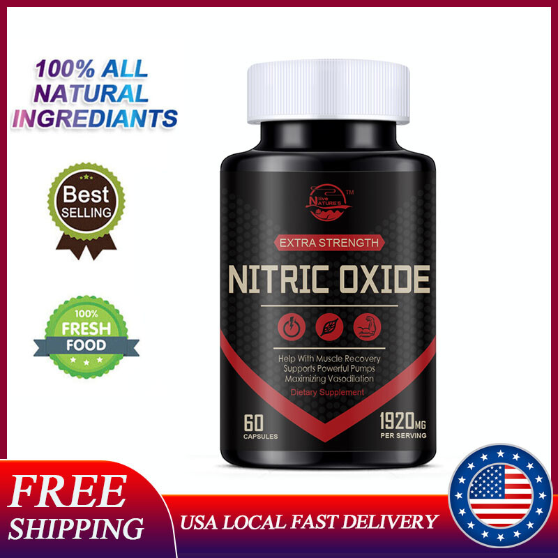 Nitric Oxide Booster Supplement – L-Arginine, L-Citrulline 1920mg Muscle Support