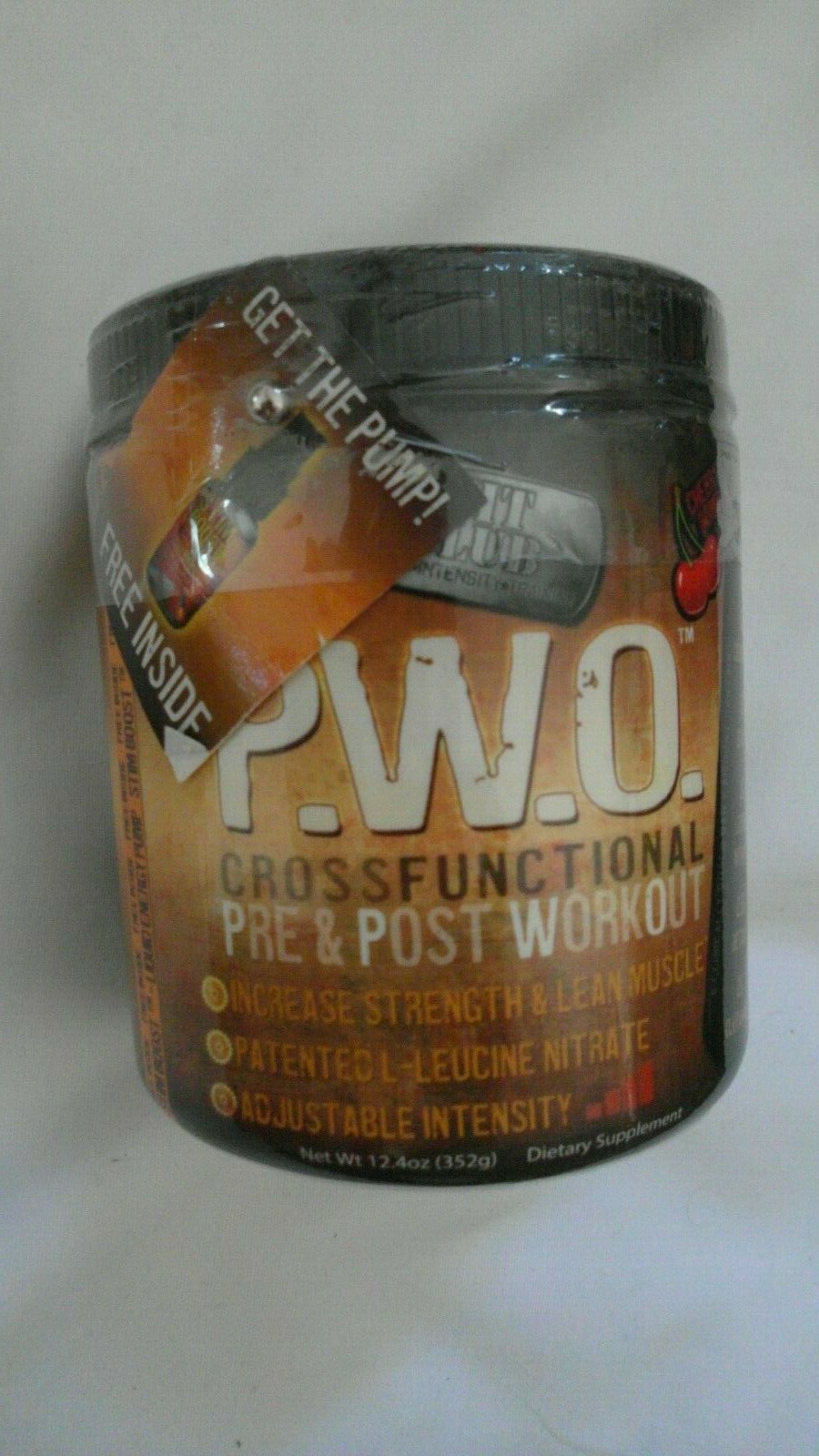 Fit Club P.W.O. Cross Functional Pre & Post Workout 12.4 Oz 32 Servings Cherry