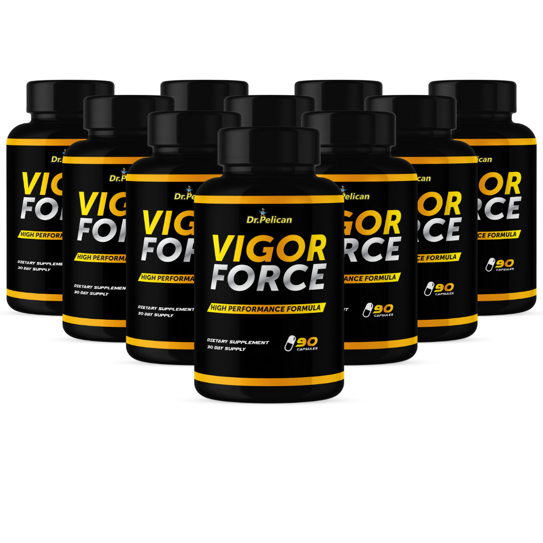 Vigor Force- Bodybuilding & Men’s Health Support- 10 Bottles- 900 Capsules
