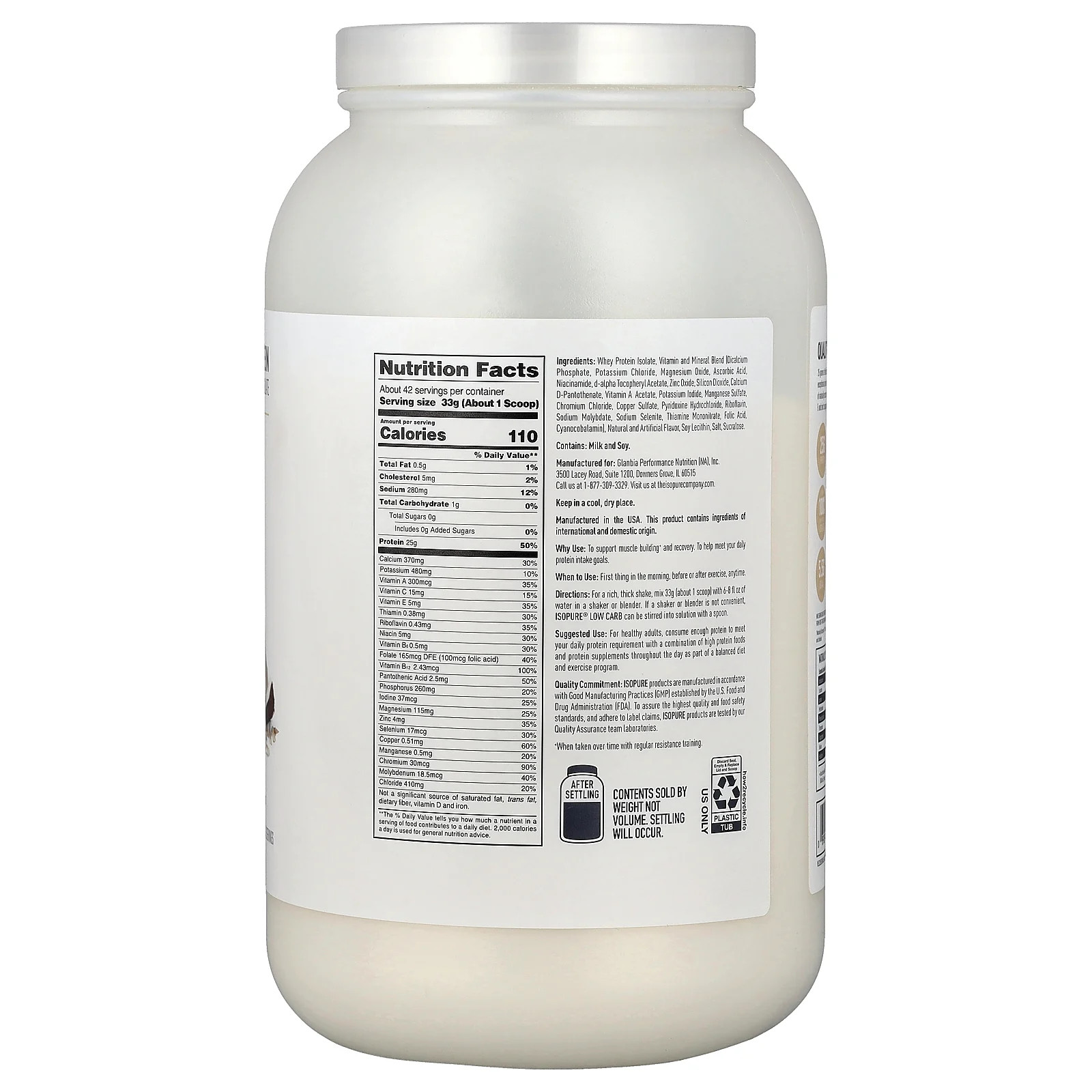 Low Carb Protein Powder, Toasted Coconut, 3.06 lb (1.38 kg)
