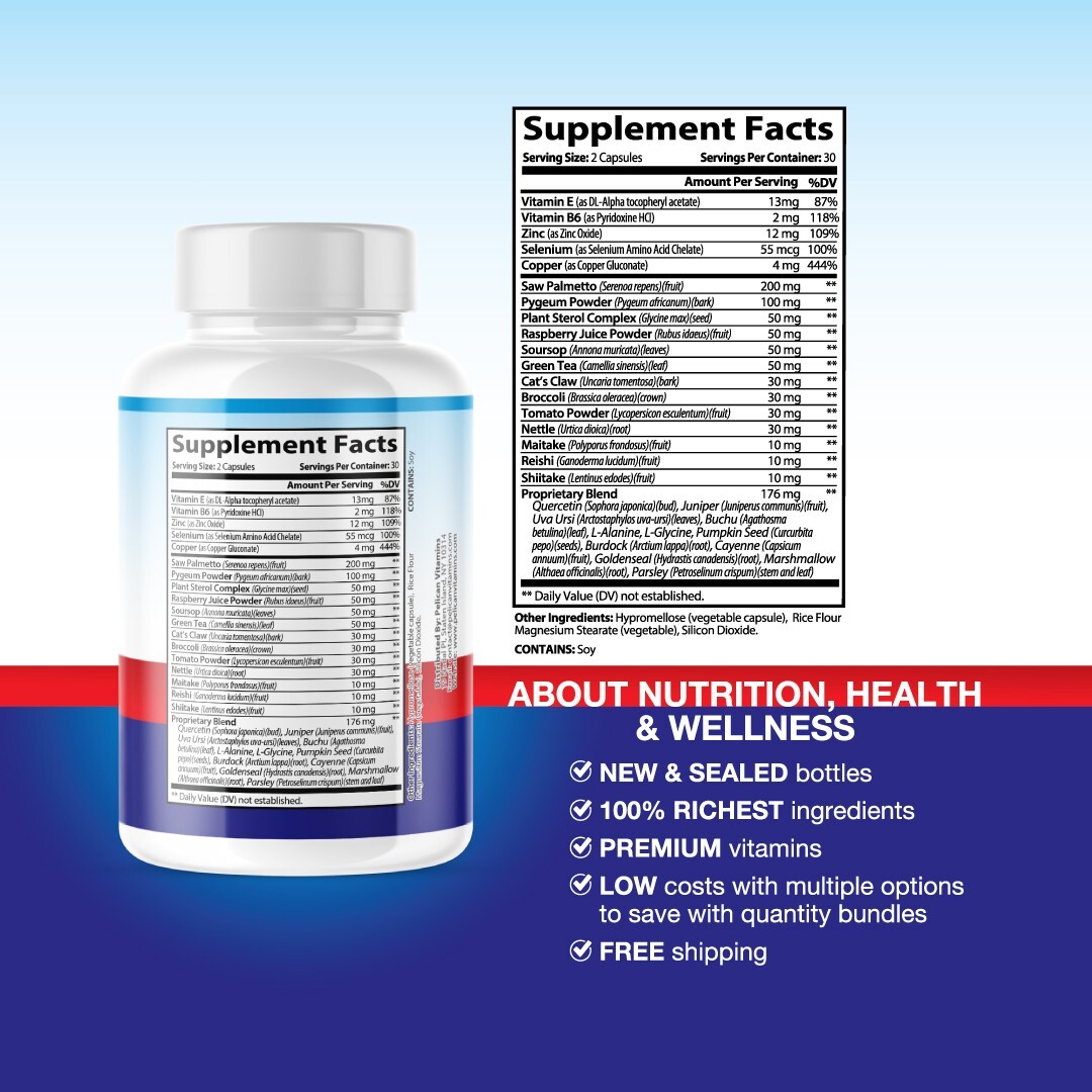 Prostate Plus+ – Support Supplement for Men – Urinary & Bladder Health-1 Bottle