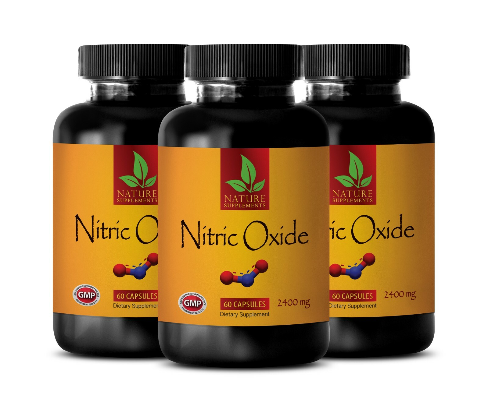 Energy booster for men – NITRIC OXIDE 2400mg – muscle gainer – 3 Bottles