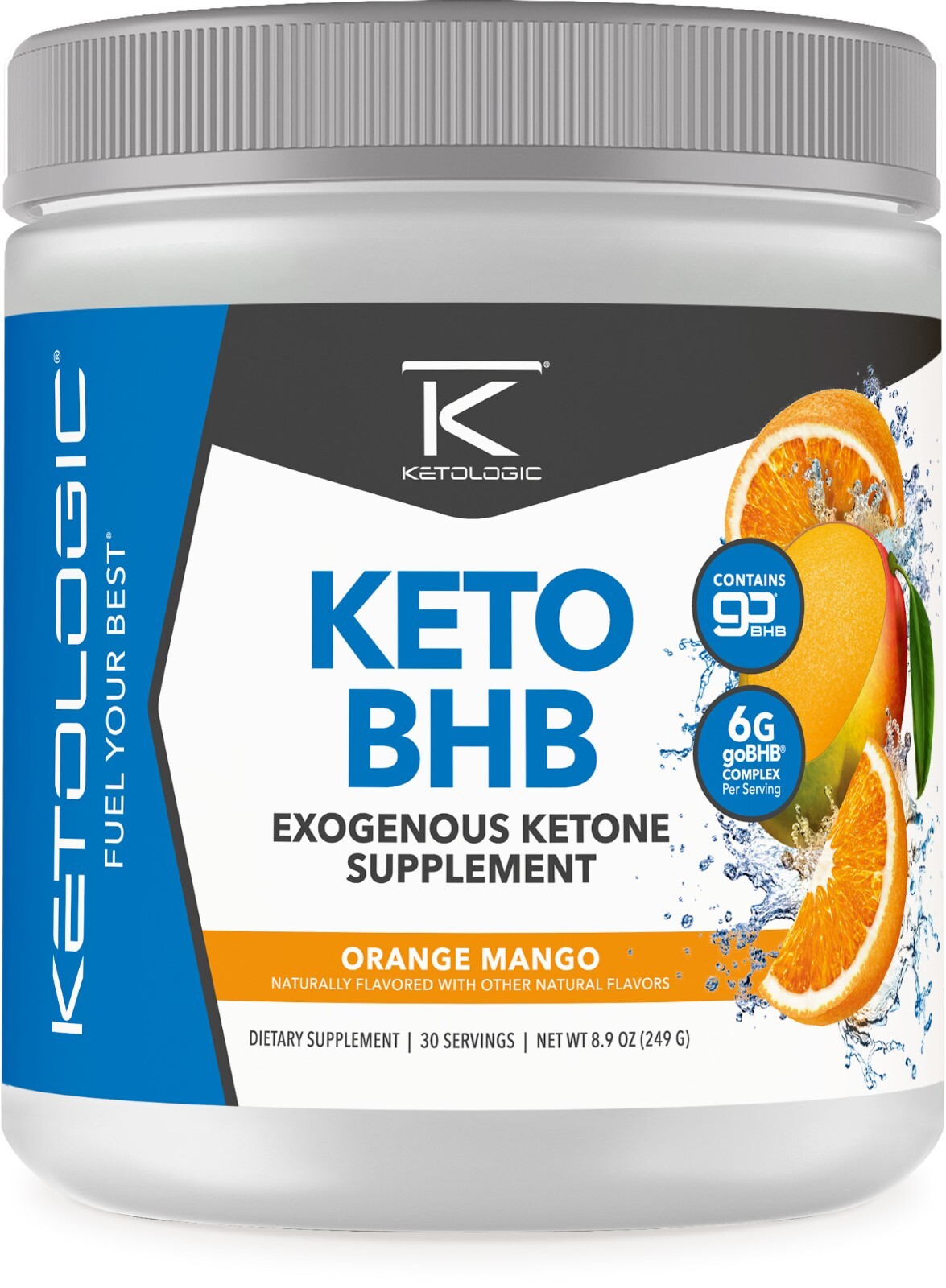 KetoLogic Keto BHB (Orange Mango Flavor) 30 Servings