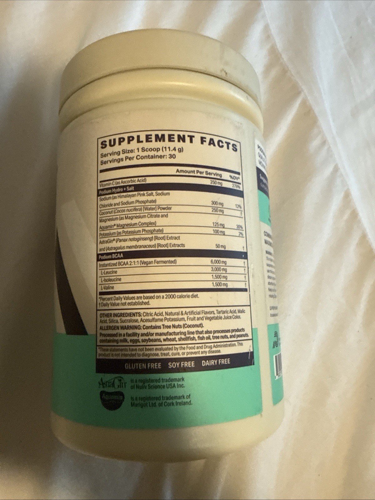 , Instantized BCAA Powder, Hydro and Salt 2025, 30 Servings, Electrolytes, Hydra
